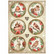 Decoupage-paperi A4 - Stamperia Rice Paper Romantic Home for the Holidays Rounds