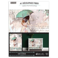 Decoupage-kuitupaperi 59x84 cm - Rainy Afternoon Re-Design Decoupage Fiber Paper