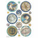 Decoupage-paperi A4 - Stamperia Rice Paper Cosmos Infinity Rounds