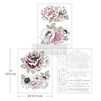 Siirtokuva 64x27 cm - Desert Rose Re-Design with Prima Decor Transfer