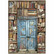 Decoupage-paperi A4 - Stamperia Vintage Library Rice Paper Door