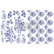 Vesisiirtokuva 27x42 cm - Prima H2O Transfers Azure Florals II