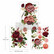 Siirtokuva 27x60 cm - Re-Design with Prima Middy Transfers Burgundy Love