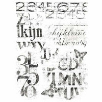 Siirtokuva 30x20 cm - Simple Stories Simple Vintage Essentials Rub-Ons Typeset