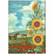 Decoupage-paperi A4 - Stamperia Stamperia Sunflower Art and Horses