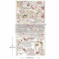 Kuitupaperi 49x76 cm x 3 kpl - Shabby Chic Re-Design with Prima Tissue Paper Pack