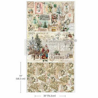 Kuitupaperi 49x76 cm, 3 kpl - Holly Jolly Hideaway Re-Design with Prima Tissue Paper Pack
