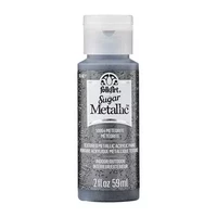 Sokerimaali harmaa - FolkArt Sugar Metallics Meteorite 59 ml