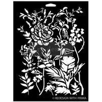 Sabluuna 22x30 cm - Cerulean Blooms Redesign With Prima Decor Stencils