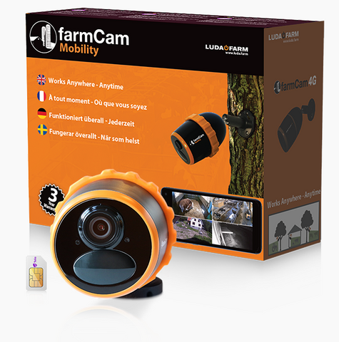 FarmCam Mobility -  mobiilikamera maatiloille, sisältää SIM-kortin.
