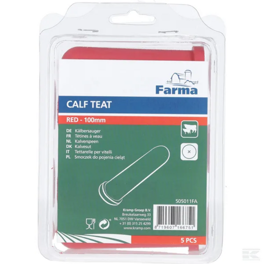 Varatutti, Farma, Super, ristireikä, punainen, 100 mm, 5 kpl