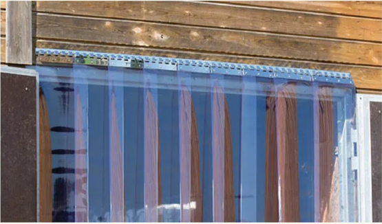 Koukkulista 100 cm PVC-verholle, ruostumaton teräs