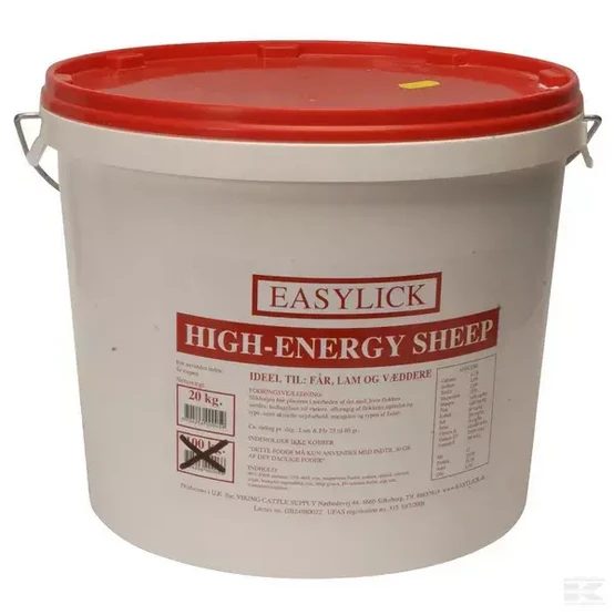 Nuoluämpäri Easylick High energy, lampaille, 20 kg