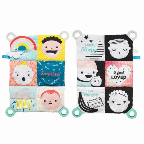 Vauvakirja, ensikirja, sensorikirja - My feelings crinkle toy