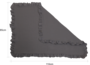 Vauvan musliini peite, vauvapeite, grafiitti, 100cm x 85cm