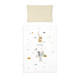 Peitto ja tyyny, Alberomio, Hiiret ja Ketut / beige, 120x80cm +40x60cm