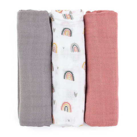 Bambuharsopaketti, 3 kpl, MOUSSY, Rose Rainbow