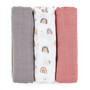 Bambuharsopaketti, 3 kpl, MOUSSY, Rose Rainbow