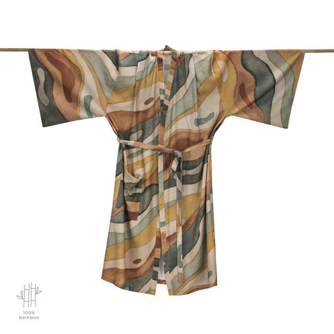 Bambu-kimono lapselle - Rainbow