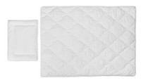 Peitto ja tyyny, Deluxe, valkoinen, 100 x 135 cm / 40 x 60 cm