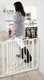 BabyDan Anne -turvaportti jatkopalalla, 83,5cm - 90,3cm, valkoinen