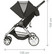 Britax B-Agile Double, Cosmos Black + vaunukoppa tummanharmaa