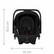 Britax Römer Primo -turvakaukalo + Britax Primo -jalusta, Navy Ink