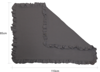 Vauvan musliini peite, vauvapeite, grafiitti, 100cm x 85cm