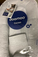 Vauvapesä, unipesä, babynest Doomoo Cocoon, Chine White, valk/harmaa