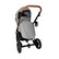 Ozzi -yhdistelmävaunut, Light Grey Melange / Black