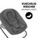Haucka Alpha Premium -babysitter, Charcoal (sopii syöttötuoliin)