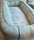 Unipesä, babynest Nature By Amy, bambu / vaaleaminttu metsäneläimet