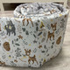 Reunapehmuste pinnasänkyyn, Valkoinen Bambi / Harmaa - 360cm