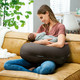 Imetystyyny, Doomoo Comfy Big, 180cm, Tetra Grey