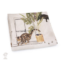 ISO Bambu-pyyhe / harso, Meow Stories, 100% bambu, 150 x 160cm