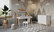 Pinnasänky / työpöytä Luna + aluslaatikot, 2in1, 120x60cm, valkoinen