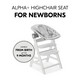 Haucka Alpha Premium -babysitter, Nordic Grey / metsäneläimet