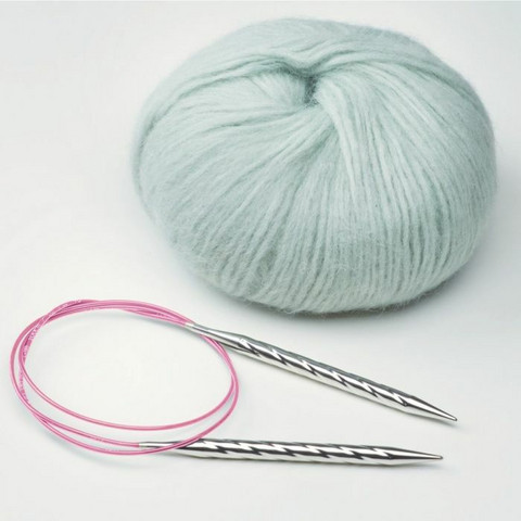 Addi Unicorn pyöröpuikko, alumiini, 80 cm, 2.0 - 8.0 mm