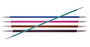 KnitPro Zing sukkapuikot, 20 cm, 2.5 - 6.0 mm, alumiini