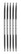 Prym Ergonomics Carbon sukkapuikot 20 cm, 2.5  - 3.5 mm
