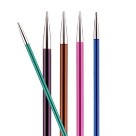 KnitPro Zing sukkapuikkosetti, 20 cm, 2.0 - 5.0 mm