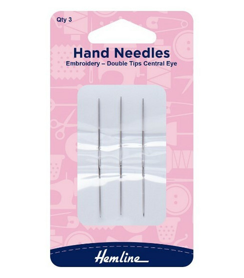 Hemline Kirjontaneula kahdella kärjellä, 3 kpl