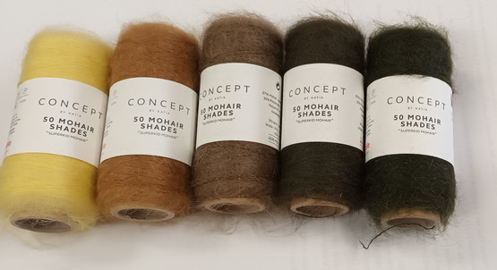 Katia Concept 50 Mohair Shades poistuvat värit