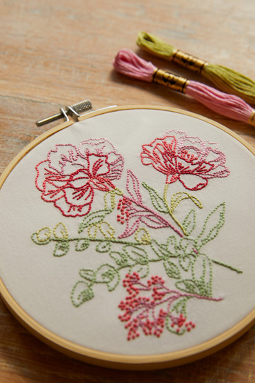 Dmc Mindful Making kirjontapaketti, Calming Carnations