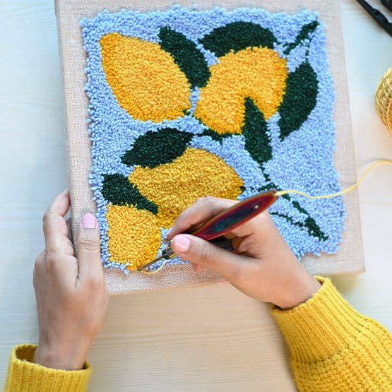 KnitPro Tuftauskangas kehyksissä, 2 kpl, suorakaide