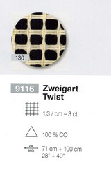 Twist-kanavakangas 1,3 r / cm