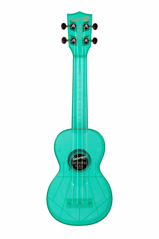 Ukulele sopraano Kala Waterman fluorescent  blue