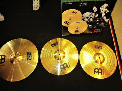 Myydään asiakkaan lukuun Symbaalisetti Meinl HCS 14', 16' (käyt)