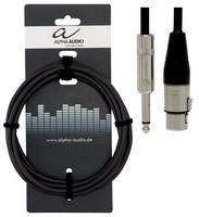Mikrofonijohto xlr/plugi 9m Alpha Audio Pro Line