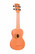 Ukulele sopraano Kala Waterman fluorescent orange